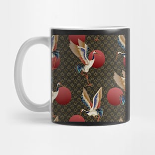 Crane bird pattern Mug